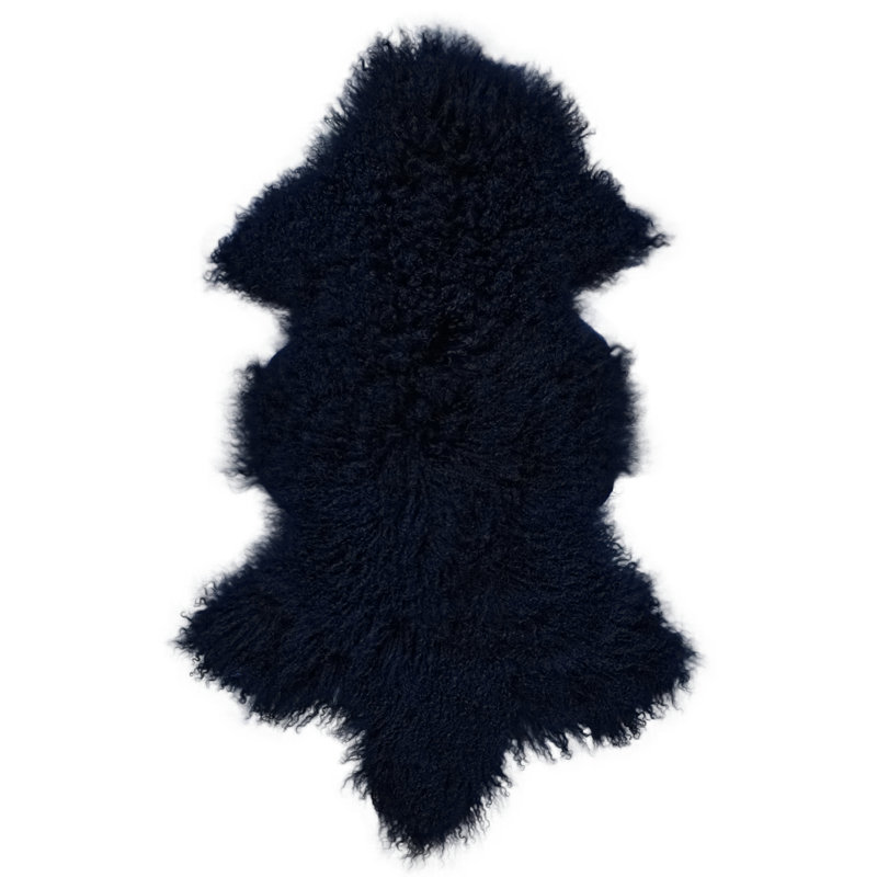 Simeon Solid Colour Hand Woven Shag 50cm X 100cm Area Rug