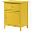 Table de chevet jaune vibrante