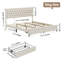 Lit plateforme tapissier Binghamton avec 2 tiroirs de rangement, cadre de lit en bois avec tête de lit réglable-1257248007-1247089386