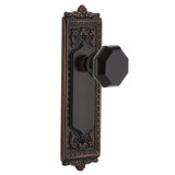 Egg & Dart Plate with Waldorf Black Door Knob