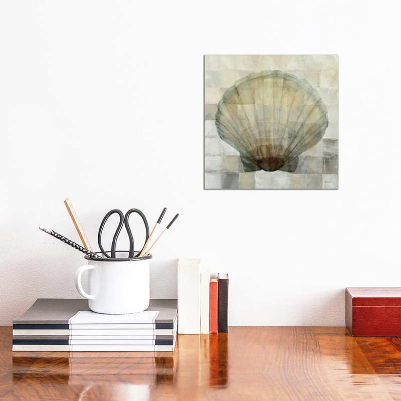 Scallop Shell by Stellar Design Studio - Gallery-Wrapped Canvas Giclée on Canvas, Canvas, 30.48 cm H x 30.48 cm W