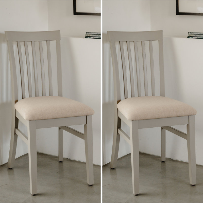 Bayou 45cm H Upholstered Slat Back Side Chair, Truffle