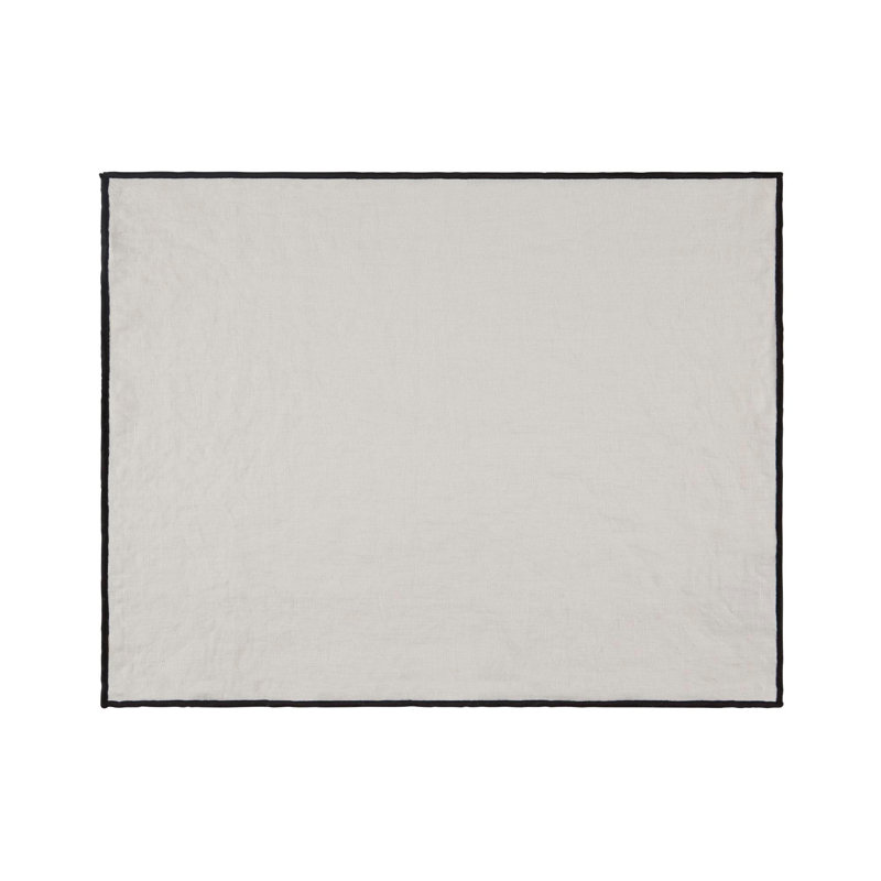 Carlina Linen Solid Colour Rectangle Placemat, Light Beige