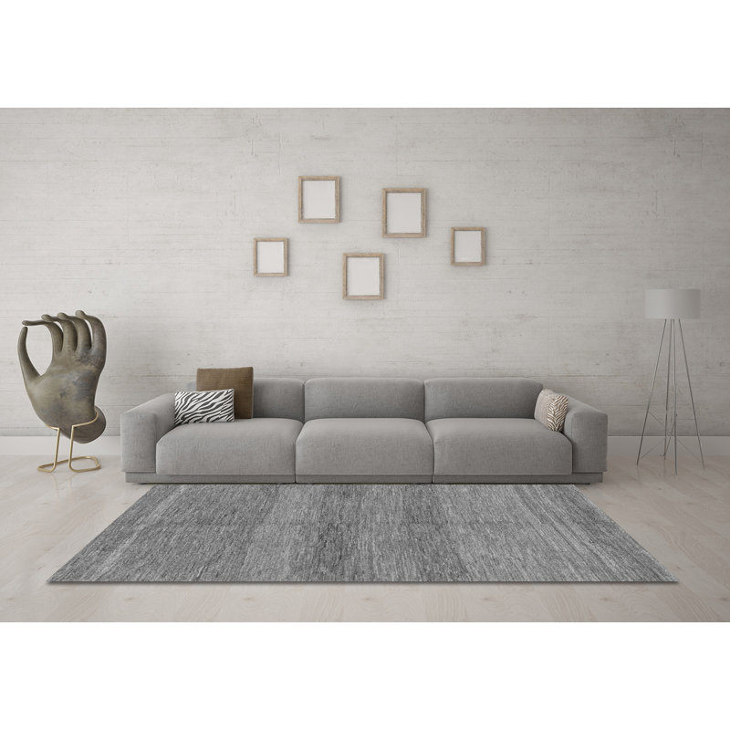 Bieber Performance Abstract Indoor Rug, Square 6'
