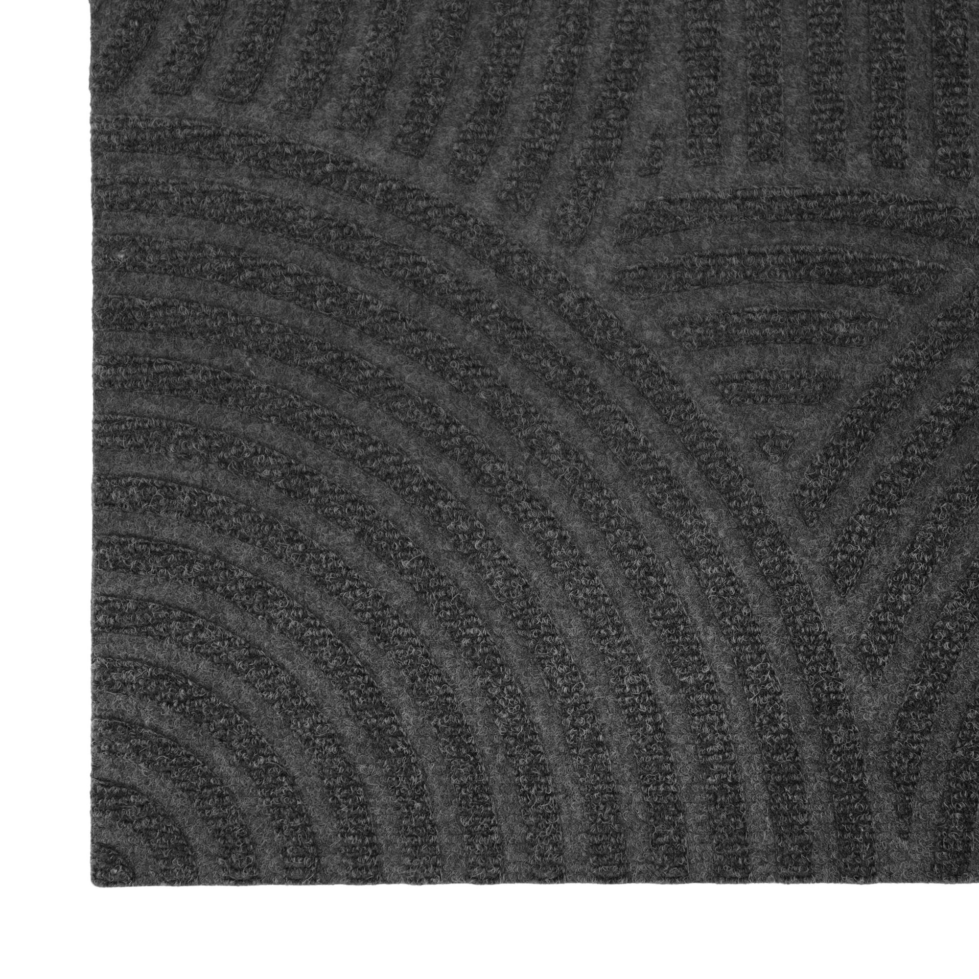 WaterHog Luxe Put Your Records On Non-Slip Indoor Outdoor Door Mat, 21.5" W x 70" L, Graphite