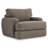 Plush Upholstered Swivel Armchair