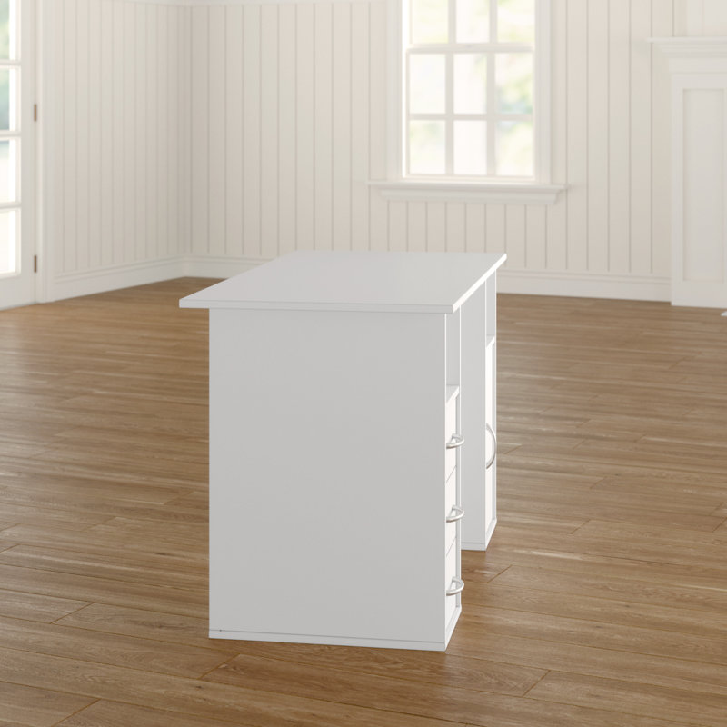Navarro Computer Desk, White
