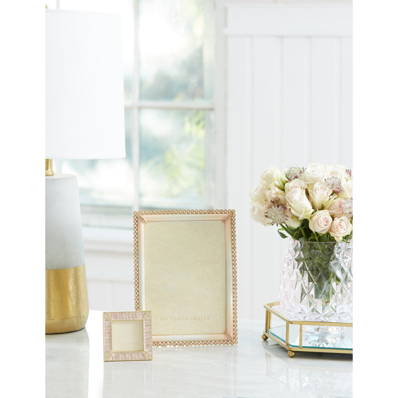 Leland Pavé Corner Crystal Matte Picture Frame