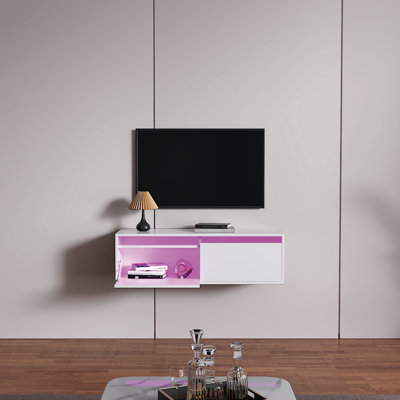 Meuble télé moderne pour téléviseur de 49 po ou moins
