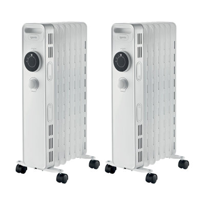 Igenix Oil filled Radiator White Pack of 2