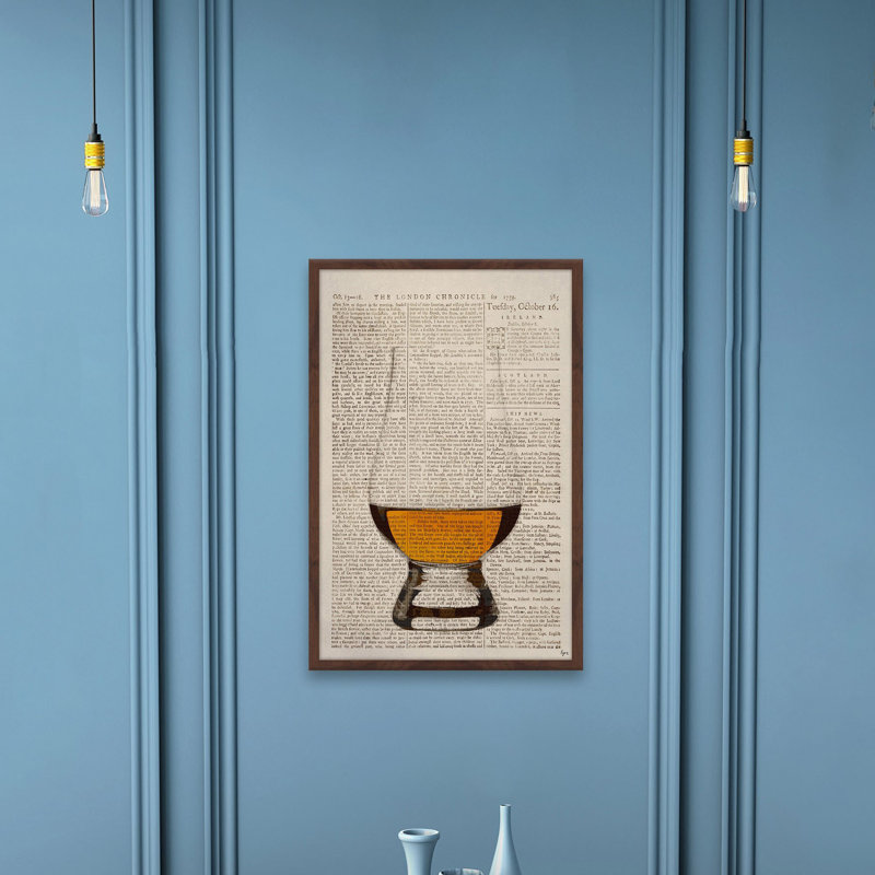 « brandy », impression encadrée, H 18 po x l 12 po x P 1,5 po