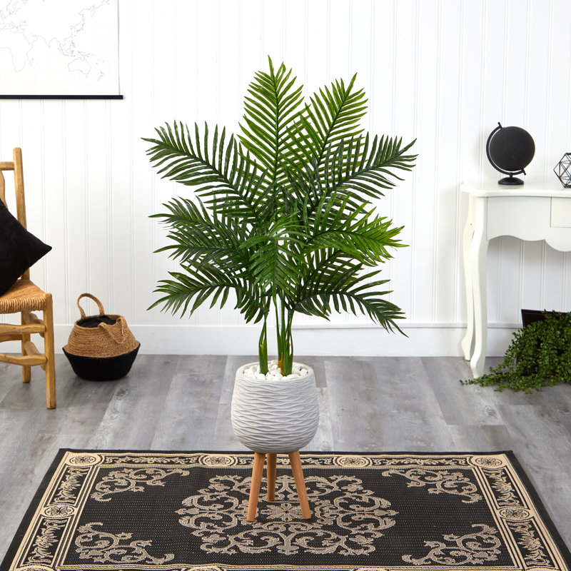 52'' Faux Palm Tree in Clay Planter