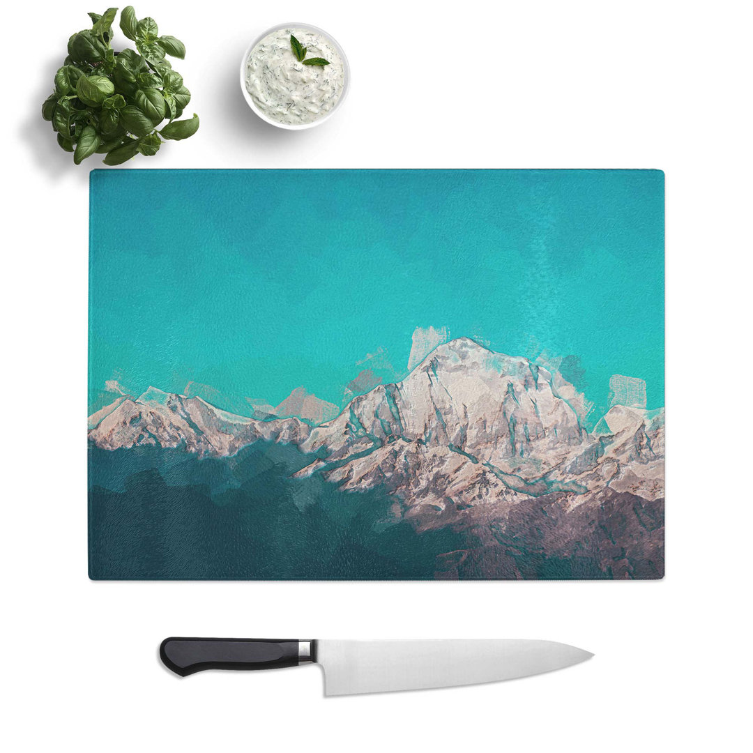 Tempered Glass Annapurna Circuit in Nepal Chopping Board