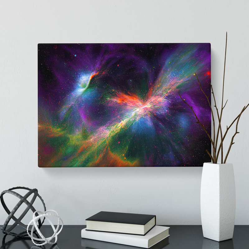 Painted Cosmos Vol.3 - Wrapped Canvas, 50cm H x 76cm W x 3cm D