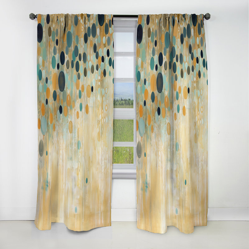 I'll Take It Under Consideration VIII - Minimalism Abstract Blackout Curtain - 1 Panels, 52" W x 63" L