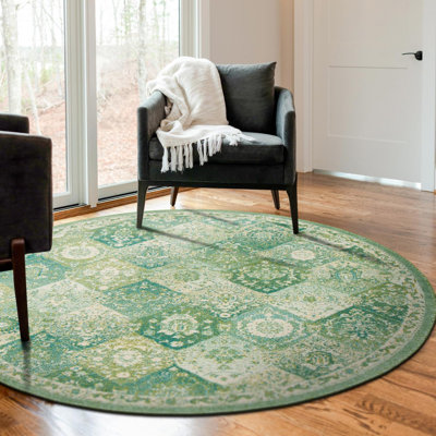 Kalf Abstract Green/Gray Rug