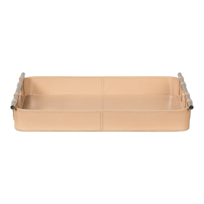 Shagreen Decorative Tray, Tan