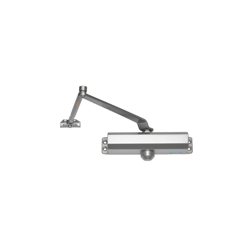 Commercial ADA Grade 1 Door Closer with Adjustable Spring Tension - Sizes 1-4, Aluminum