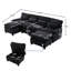 Canapés modulaires rembourrés et confortables-1873367517