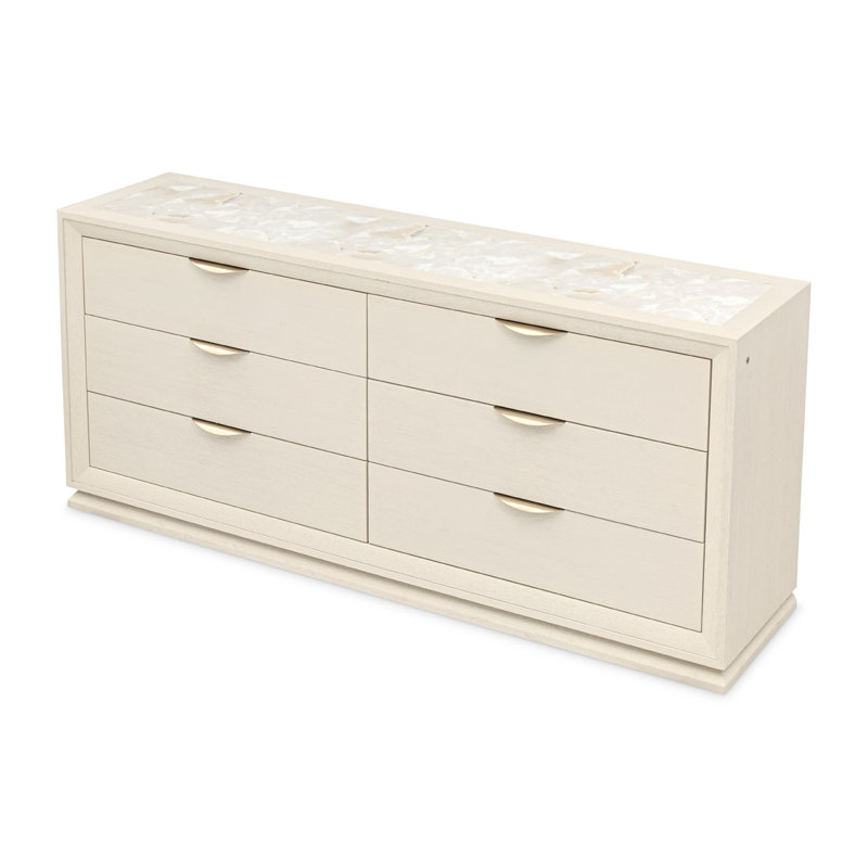 Commode portrait avec éclairage DEL - Blanc albâtre