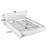 Queen Size Upholstered Bed Frame With Curved Headboard, No Box Spring Required-126605963