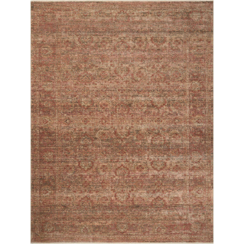 Tapis brique / écorce Amber Lewis x Loloi Molly, Rectangle 8 pi 6 po x 12 pi