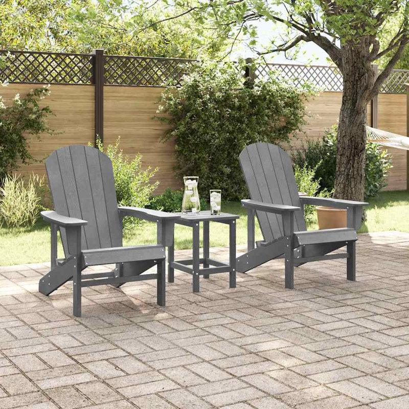 Outdoor Adirondack Chair, Light Grey