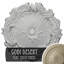 Couronne médaillon Endurathane Wreath, 16 1/4 po de diamètre x 3 5/8 po x P 1 po (convient aux auvents jusqu'à 5 1/2 po), finition de foyer en pierre peinte à la main-27784152