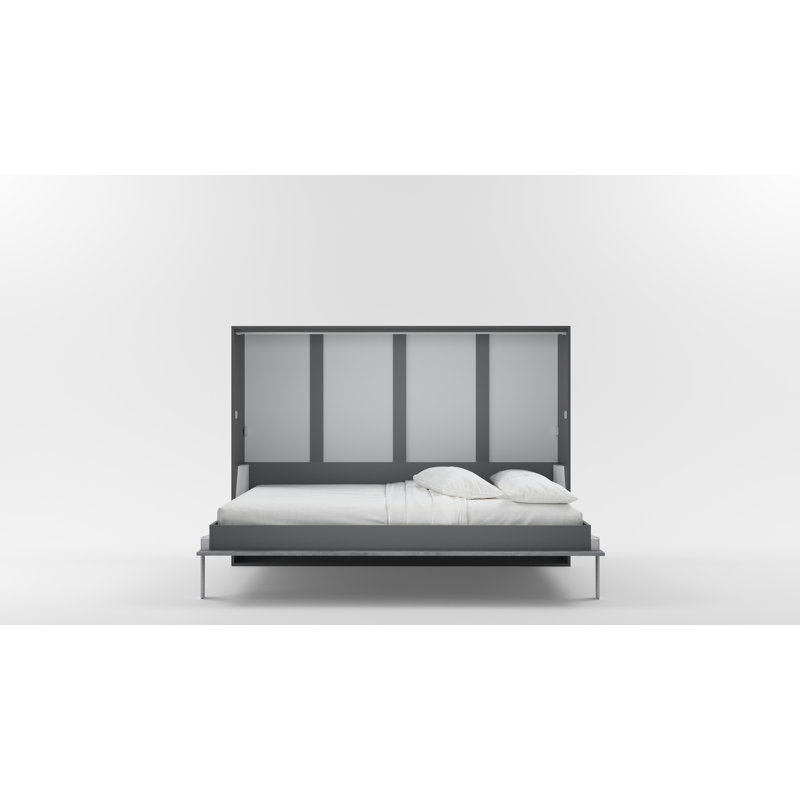 Rechell Bed, European Double (140 x 200cm), Slate Grey/Bronx