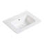 Meuble-lavabo moderne brun foncé et lavabo en porcelaine, solution de salle de bain peu encombrante