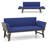 72 In. L Patio Convertible Sofa Daybed With Adjustable Armrests-788995701