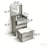 60Cm 3-In-1 Vanity Desk With Flip-Top Mirror, Makeup Vanity Set With Glass Tabletop & 3 Drawers, Compact Dressing Table For Bedroom & Home