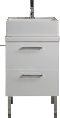 Plateau de meuble-lavabo simple 19 po Aurora, Chêne gris