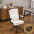 25.6 Inch Adjustable Armrest Dual Purpose Leg Swivel Office Chair With Spikes-749801911