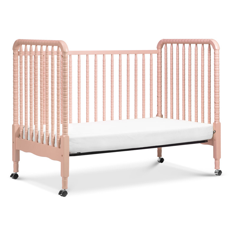 Lit de bébé convertible 3-en-1 Jenny Lind, Rosé