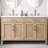 Sebastiano 54 " W Freestanding Standard Free Standing 2 Double Vanity Bathroom Vanity With Engineered Stone Top-111376225