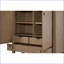 Commodes et amp; Armoires, commode de porte transitionnelle avec charnières à fermeture en douceur | Caramel | Bois massif et panneau de fibres à densité moyenne | Beige