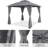 10'X10' Arc Top Patio Gazebo – Outdoor Canopy Tent With Curtains-126505218
