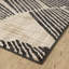 Tapis contemporain noir à vagues linéaires Abani Rugs Ter210A-1784554414