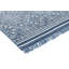 Tapis bleu marine / gris en laine noué à la main Bovia-163481565