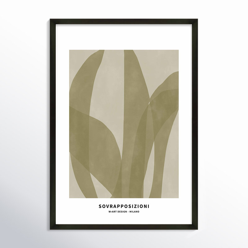 Marine Flora 3 Print, Black, 25" H x 17.5" W x 1.25" D