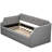 Upholstered Daybed With Trundle, Wood Slat Support,Upholstered Frame Sofa Bed-647439037