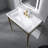 36 In.W X 18 In.D X 39 In.H Single Sink Freestanding Bath Vanity In Gold With Console Sink-1923305148