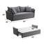Canapé-lit 87,8 po Irina, tissu gris-1110006002