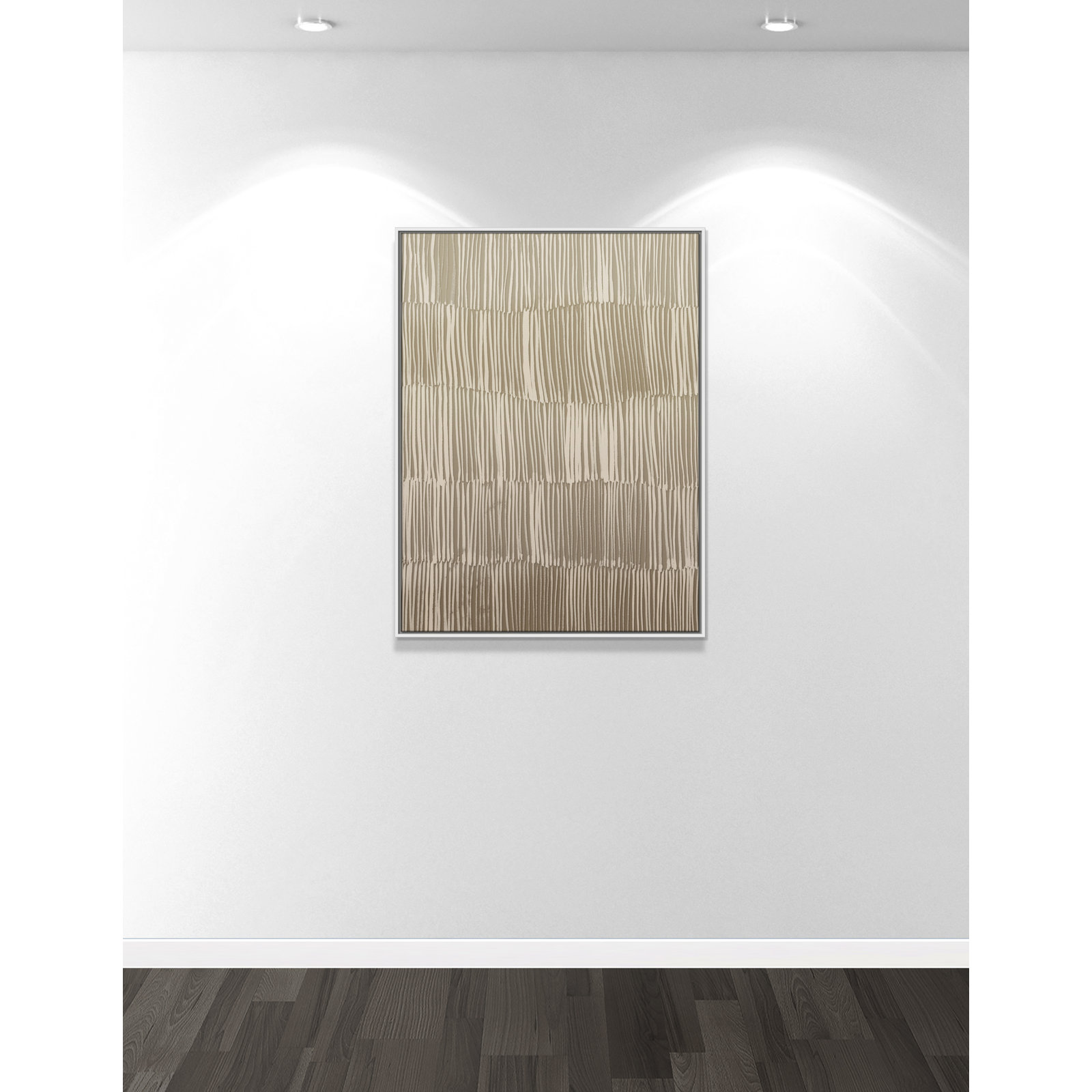 Linear Calm I Print by , 41.5" H x 31.5" W, White Floater