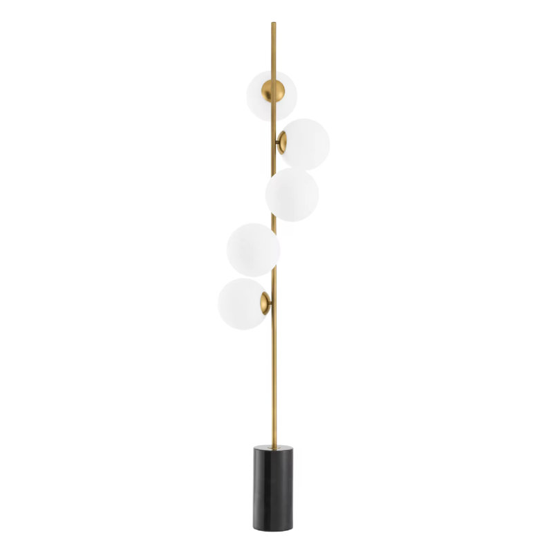 75'' Tree Floor Lamp, Brushed Nickel
