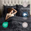 Ensemble d'édredon plissé avec draps Bed-in-a-Bag-103134051-103134053