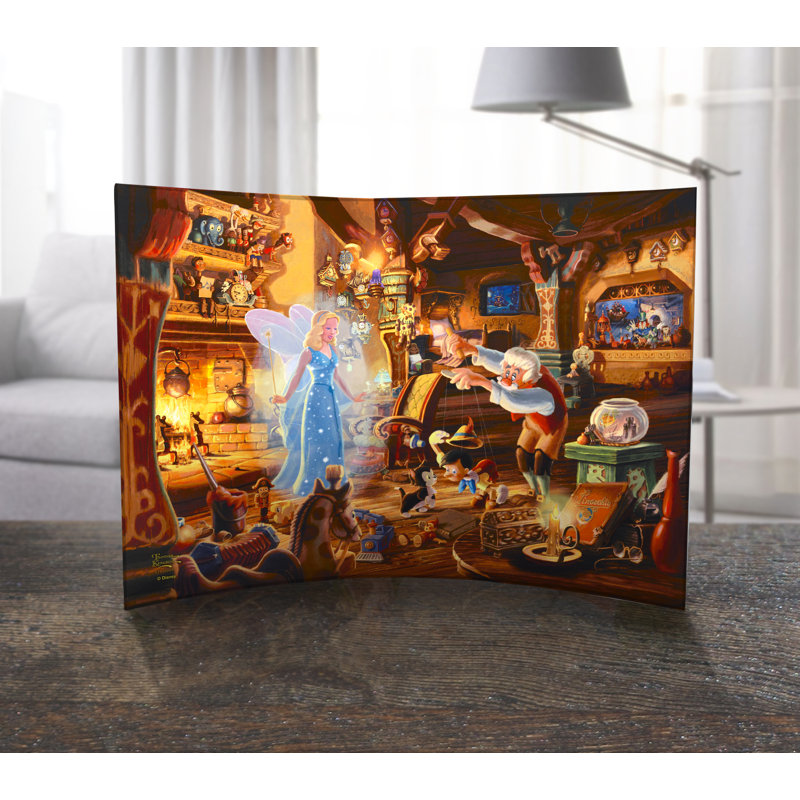 Imprimé acrylique incurvé Disney (Geppetto's Pinocchio)