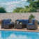 6-Person All-Weather Wicker Modular Patio Conversation Set with Cushions