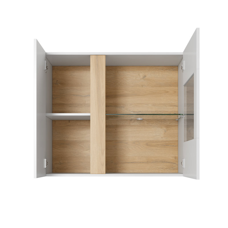 Janael Display Cabinet, White Gloss